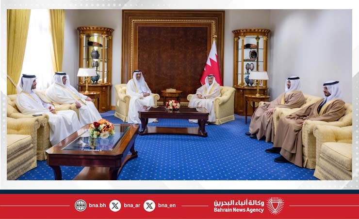 نائب رئيس مجلس الوزراء يستقبل سفير دولة قطر لدى مملكة البحرين بمناسبة تعيينه سفيرا لبلاده لدى المملكة